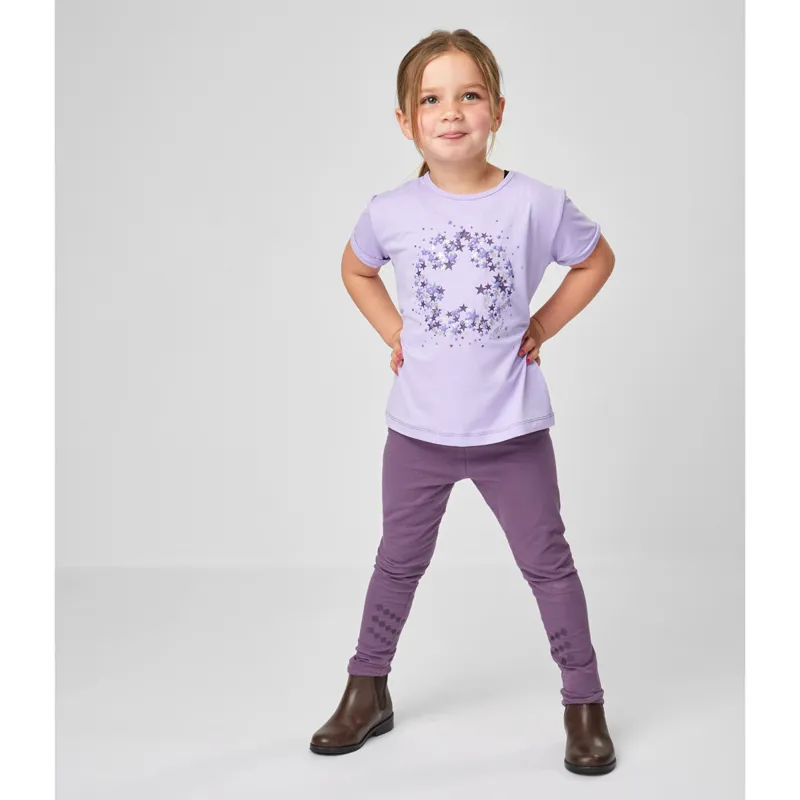 Mini LeMieux Leah Riding Leggings 2 Pack - Wisteria/Dove-3